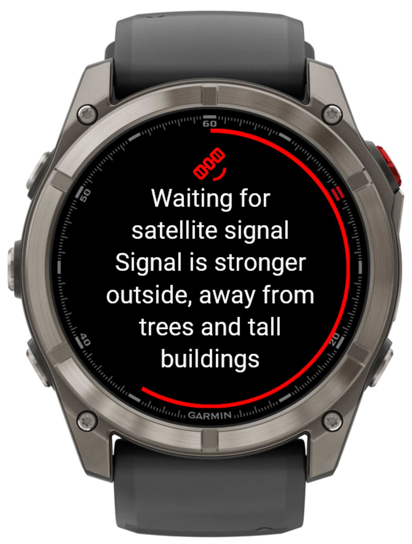 GPS waiting for satellite signal