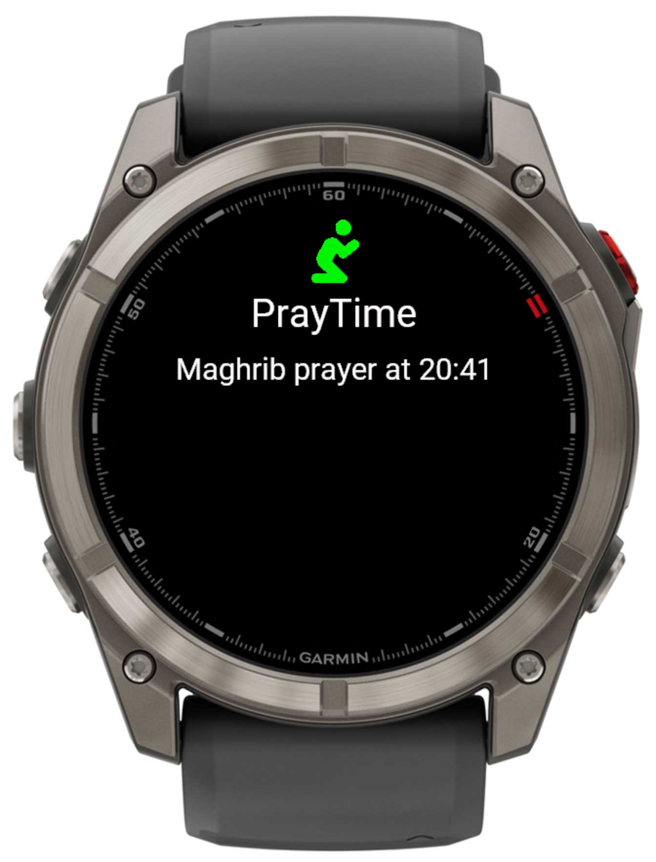 Azan notification on watch